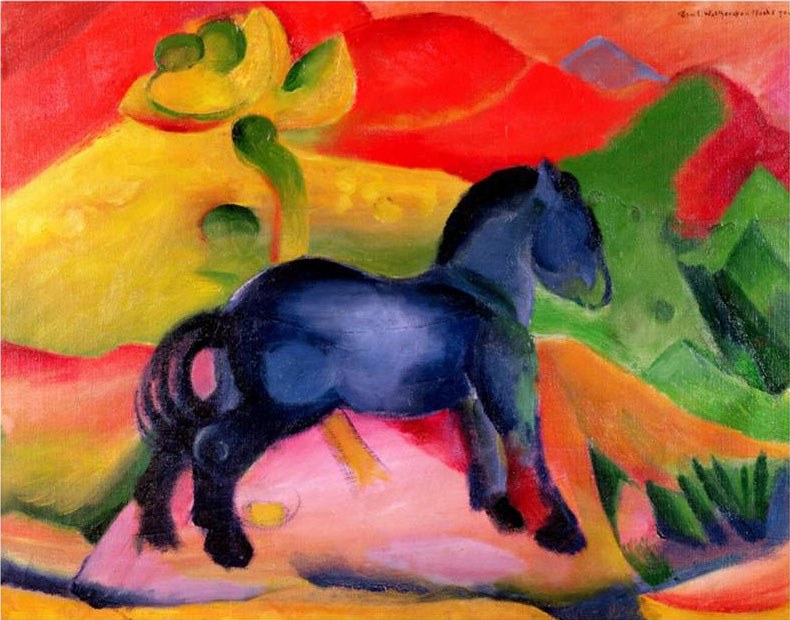 Franz Marc Little Blue Horse
